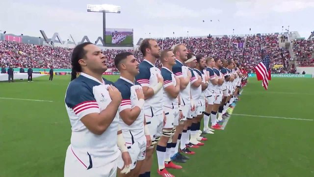 USA sing their last national anthem at Rugby World Cup 2019