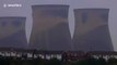 UK cooling towers demolished by controlled explosion (BEST VERSION)