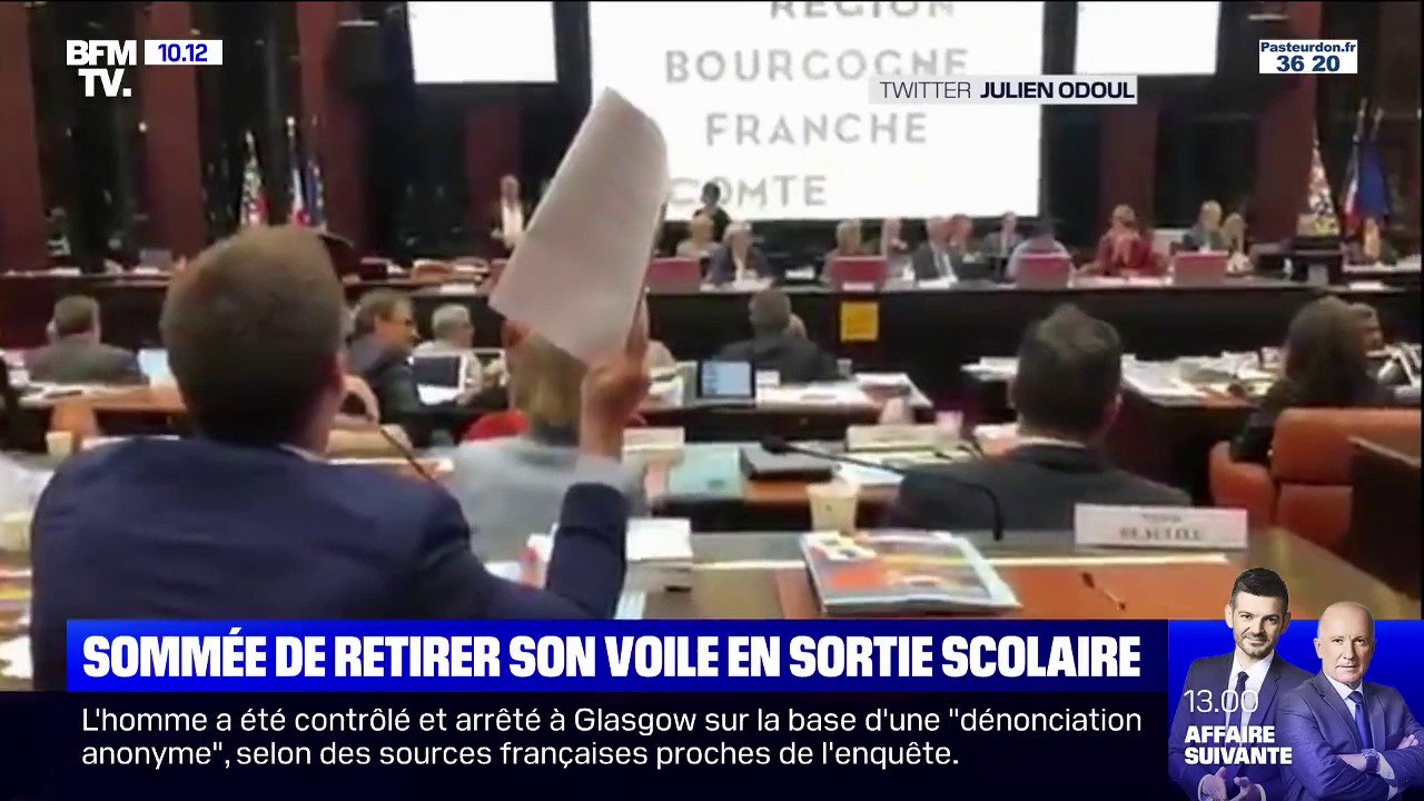 Un élu RN prend à partie une femme voilée, qui accompagnait la classe de son fils lors d'une visite scolaire à un Conseil régional