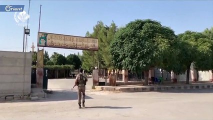 اللحظات الأولى لدخول فصائل الجيش الوطني إلى مدينة تل أبيض