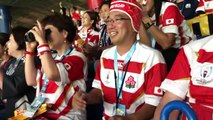 Mondial de rugby : les supporters japonais en folie après la qualification de leur équipe en quarts de finale