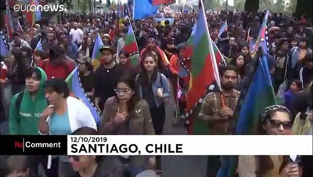 Des groupes indigènes au Chili manifestent pour leurs droits