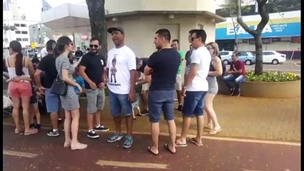 Associação faz protesto em prol de policiais militares