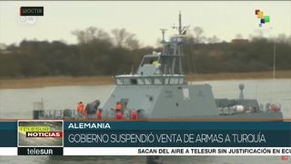 Alemania: gobierno suspende venta de armas a Turquía