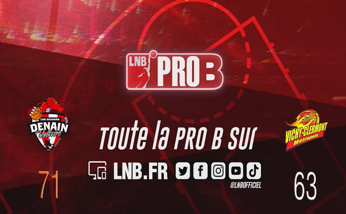 PRO B : Denain vs Vichy-Clermont (J1)