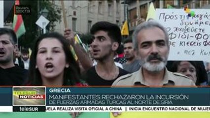 Grecia: kurdos marchan para rechazar operación militar en Siria