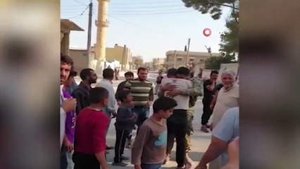 - Suriye Milli Ordusu askeri Tel Abyad'da ailesine kavuştu