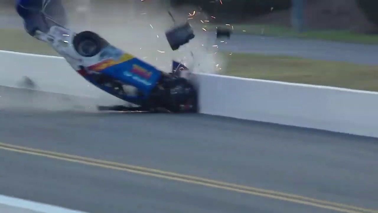 NHRA Charlotte2019 Dragster Prusiensky Huge Crash