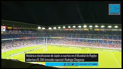 Japón logró un histórico pase a cuartos en el Mundial de Rugby. Enviado especial EL DIA: Rodrigo Chagaray