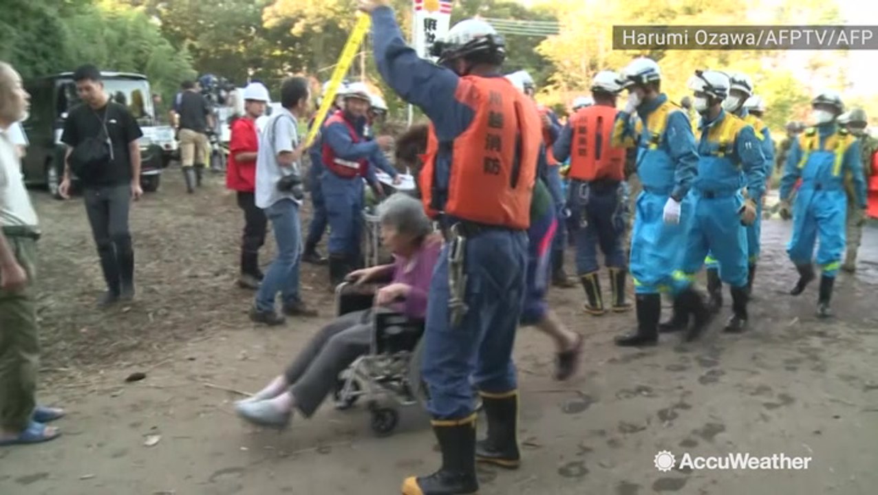 Emergency services work tirelessly to evacuate flooded elderly home