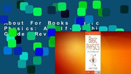 About For Books  Basic Physics: A Self-Teaching Guide  Review
