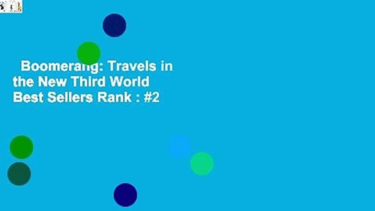 Boomerang: Travels in the New Third World  Best Sellers Rank : #2