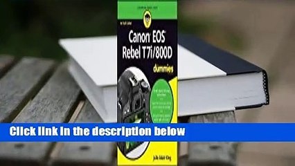 Canon EOS Rebel T7i/800D for Dummies  Review