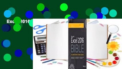Excel 2016 Bible  For Kindle