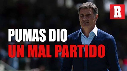 Míchel González reconoció que Pumas dio un mal partido