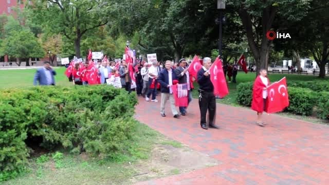 - Türklerden Beyaz Saray önünde Barış Pınarı Harekatı'na destek gösterisi