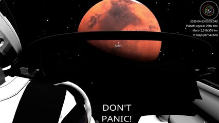 El descapotable rojo de Elon Musk se dirige hacia la Tierra