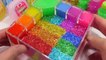 Mixing Slime Glitter Learn Colors Acrylic Storage Water Clay Surprise Eggs Toys Toys For Kids
