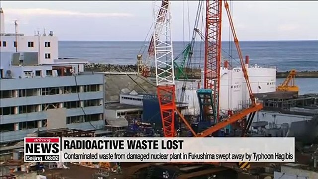 Contaminated waste from damaged nuclear plant in Fukushima swept away by Typhoon Hagibis