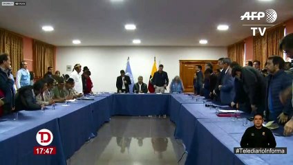 Se inicia diálogo entre Moreno e indígenas para resolver crisis de Ecuador