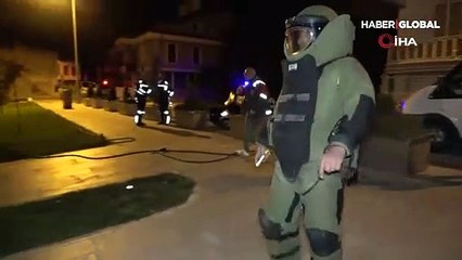 Gece yarısı belediye ait otoparka bırakılan valizler panik yarattı