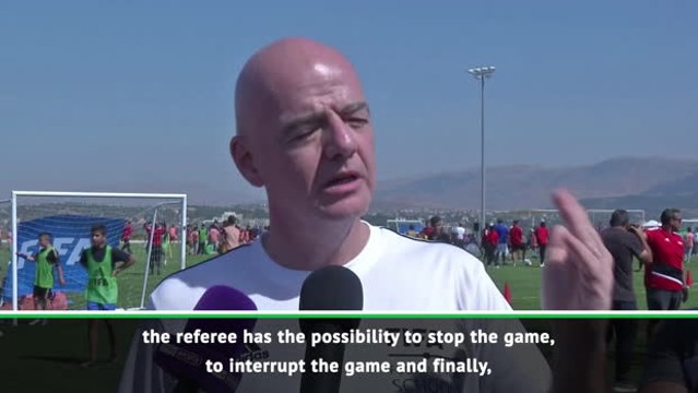 Referees are responsible for stamping out football in stadiums - Infantino