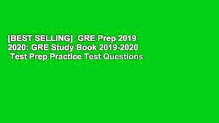 [BEST SELLING]  GRE Prep 2019   2020: GRE Study Book 2019-2020   Test Prep Practice Test Questions