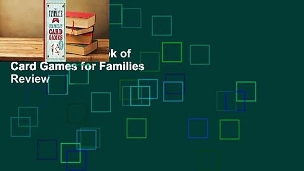 The Ultimate Book of Card Games for Families Review video Dailymotion