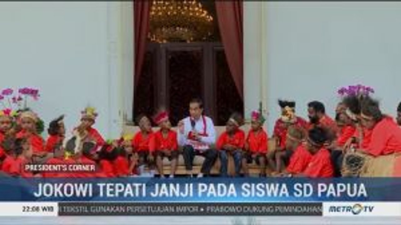 Jokowi Tepati Janji pada Siswa SD Papua