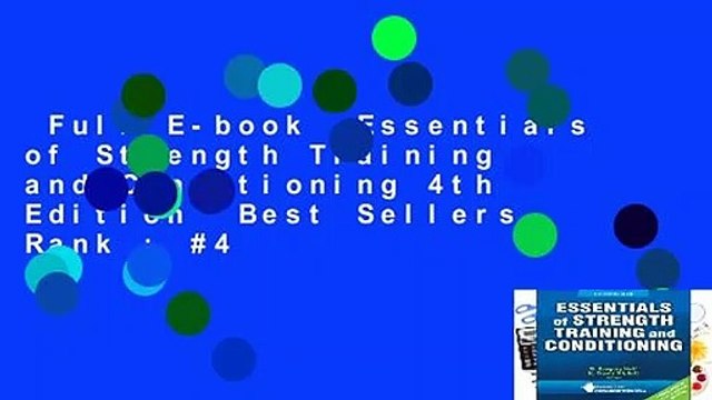 Full E-book Essentials of Strength Training and Conditioning 4th Edition Best Sellers Rank : #4