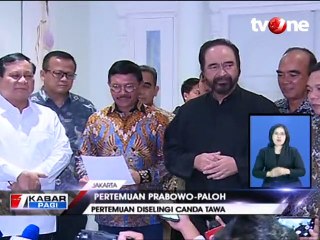 Prabowo Datangi Surya Paloh Sepakat Jaga Keutuhan Nasional