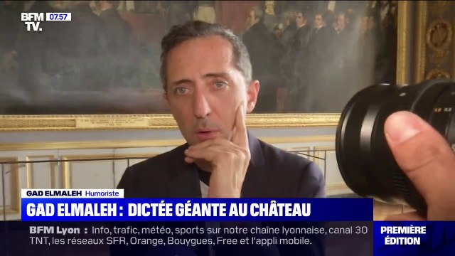 Gad Elmaleh star de la Dictée pour tous au château de Versailles