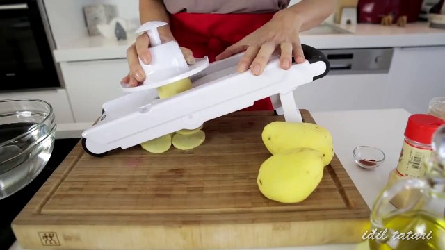 Fırında Patates Cipsi Nasıl Yapılır - Potato Chips