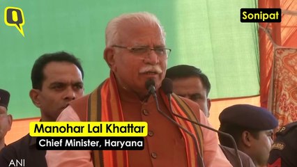 Descargar video: In A Cheap Remark, Haryana CM Khattar Compares Sonia to Dead Mouse