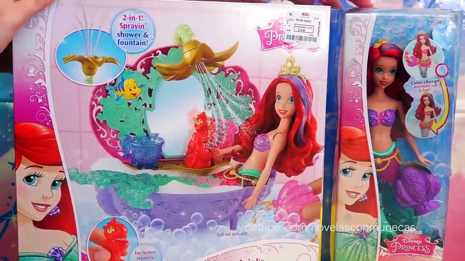 La sirenita Ariel se da un baño _ Jugando muñecas y juguetes con Andre para  niña - video Dailymotion