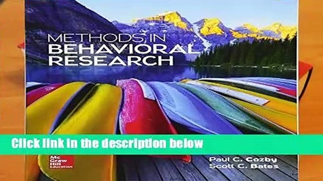 Full E-book Methods in Behavioral Research Best Sellers Rank : #5