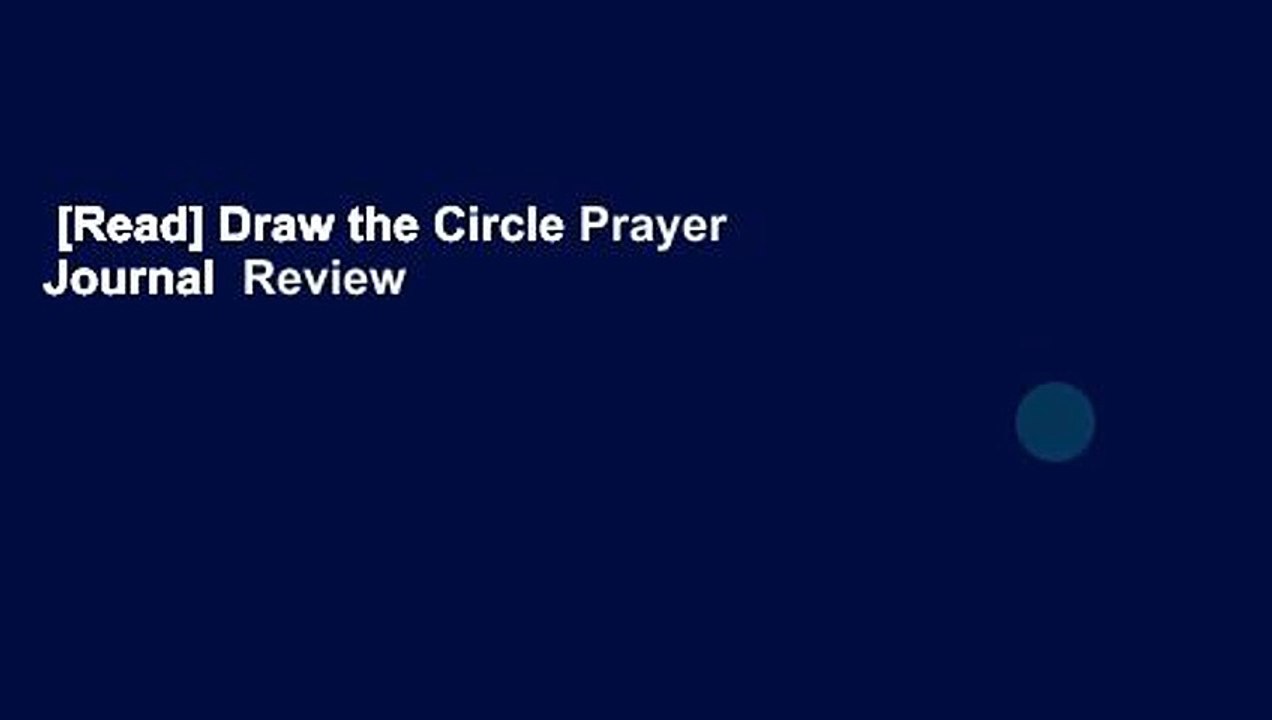 [Read] Draw the Circle Prayer Journal  Review