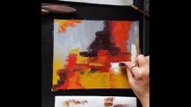 Acrylic Abstract Painting using Brush, Sponge & Knife | Very easy for Beginners | Sonil Arts