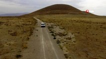 Erciyes Dağı'nda araçlar kendiliğinden rampa yukarı çıkıyor