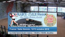 Premier tour, double, France / Italie féminin, La Côte-Saint-André 2019