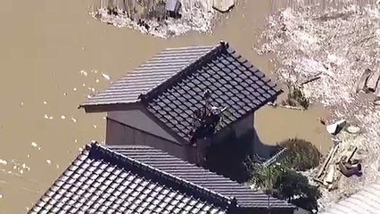 Découvrez les images impressionnantes des inondations au Japon après le passage du typhon Hagibis qui a tué au moins 35 personnes - VIDEO