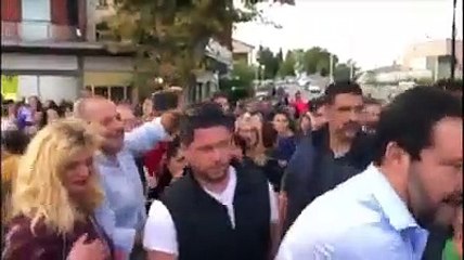 Salvini a Montecastrilli sulle note di Nessun Dorma (13.10.19)