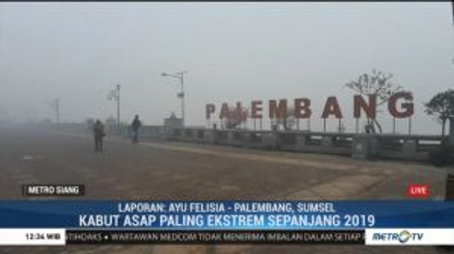 Kabut Asap Terparah Terjadi di Palembang