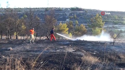 Silifke’de otluk alanda yangın