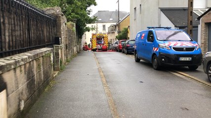 Incendie d’un appartement dans le centre de Quimper