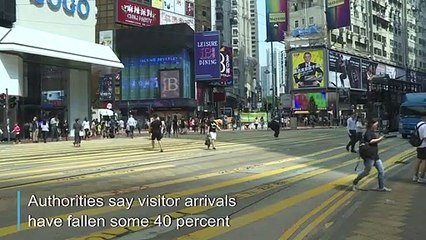 Tourists shun Hong Kong as protests roll on