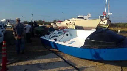 Ayvalık'ta tekne battı...1 çocuk öldü 33 göçmen kurtarıldı, bir bebek aranıyor