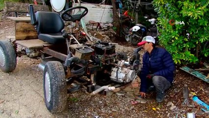 Çocukluk hayali 4x4 elektrikli aracı 3 yılda yaptı