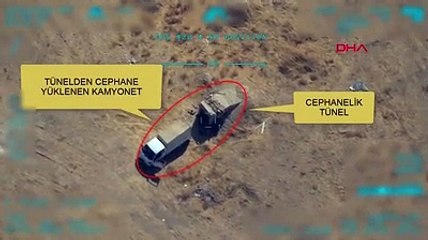 İkmal yapan teröristler böyle vuruldu