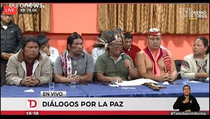 Moreno e indígenas chegam a acordo para sair da crise
